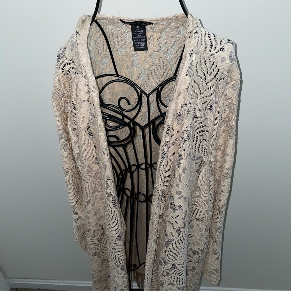Lace Cardigan by Question - Picture 2 of 4